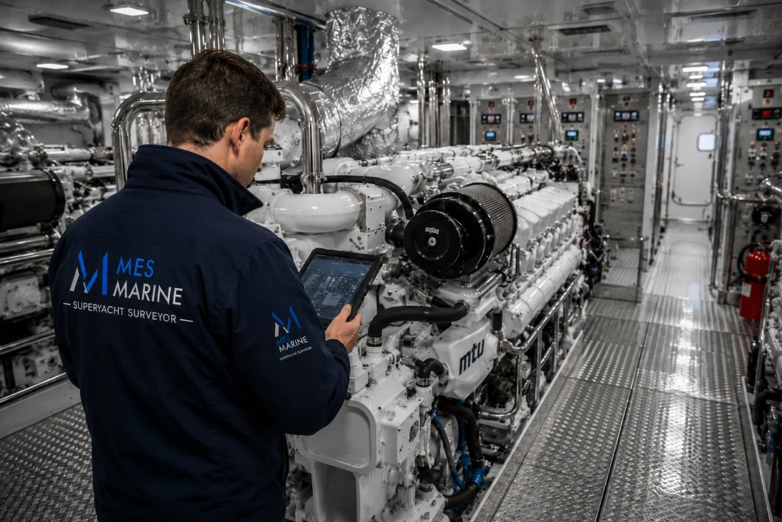 Yacht machinery and systems technical inspection